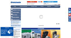 Desktop Screenshot of orientalmotor.com.sg