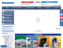 Tablet Screenshot of orientalmotor.com.sg