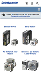 Mobile Screenshot of orientalmotor.com