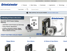 Tablet Screenshot of orientalmotor.com