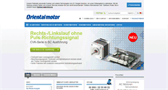 Desktop Screenshot of orientalmotor.de