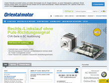 Tablet Screenshot of orientalmotor.de