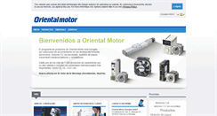Desktop Screenshot of orientalmotor.es