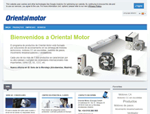 Tablet Screenshot of orientalmotor.es
